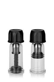 Nipple Play Vacuum Twist Suckers - Black