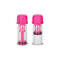 Nipple Play Vacuum Twist Suckers - Pink