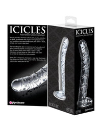 Icicles No. 60 Hand Blown Glass G Spot Dong - Clear