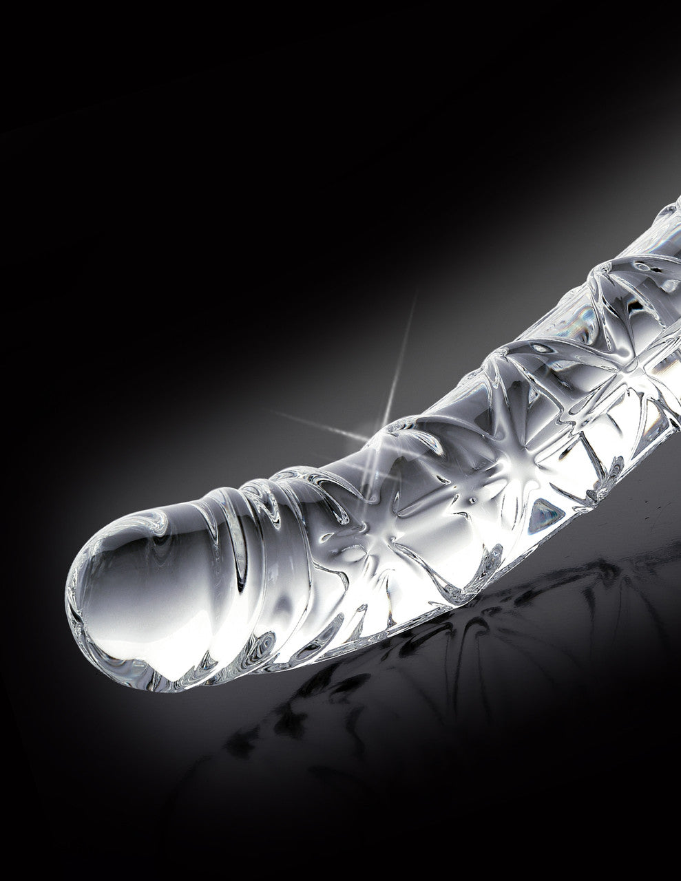 Icicles No. 60 Hand Blown Glass G Spot Dong - Clear