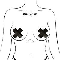 Pastease Basic Plus X Liquid Cross - Black O/S