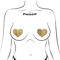Pastease Premium Glitter Heart - Gold O/S
