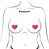 Pastease Premium Glitter Heart -  Red O/S