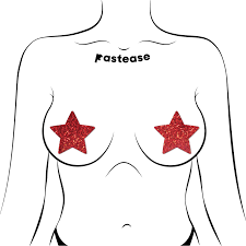 Pastease Premium Glitter Star - Red O/S