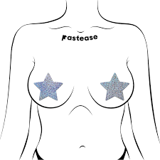Pastease Premium Glitter Star - Silver O/S