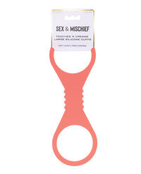 Sex & Mischief Peaches n' CreaMe Large Silicone Cuffs