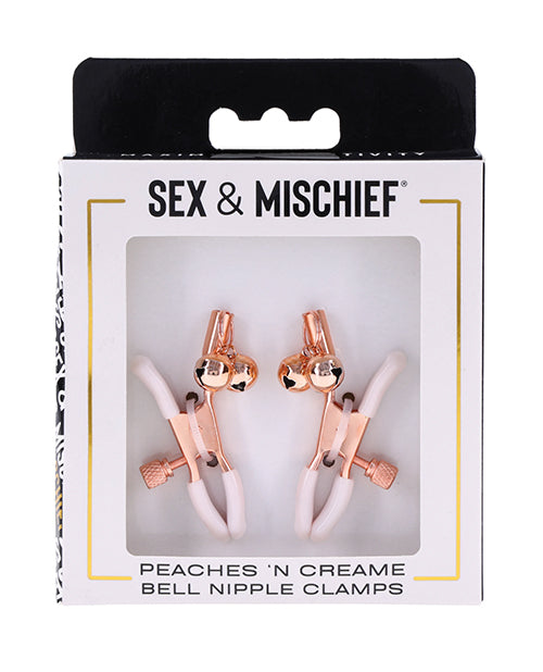 Sex & Mischief Peaches n' CreaMe Bell Nipple Clamps