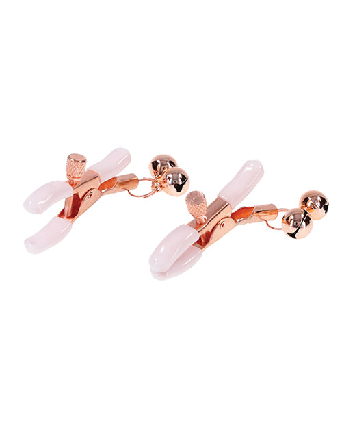 Sex & Mischief Peaches n' CreaMe Bell Nipple Clamps