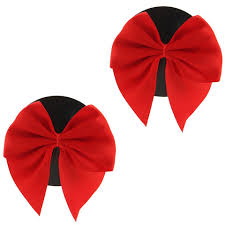 Sexy AF Nipple Couture Bow Pastie - Red