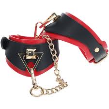 Shots Ouch! Milan Collection Bondage Kit w/Bag - Black/Red