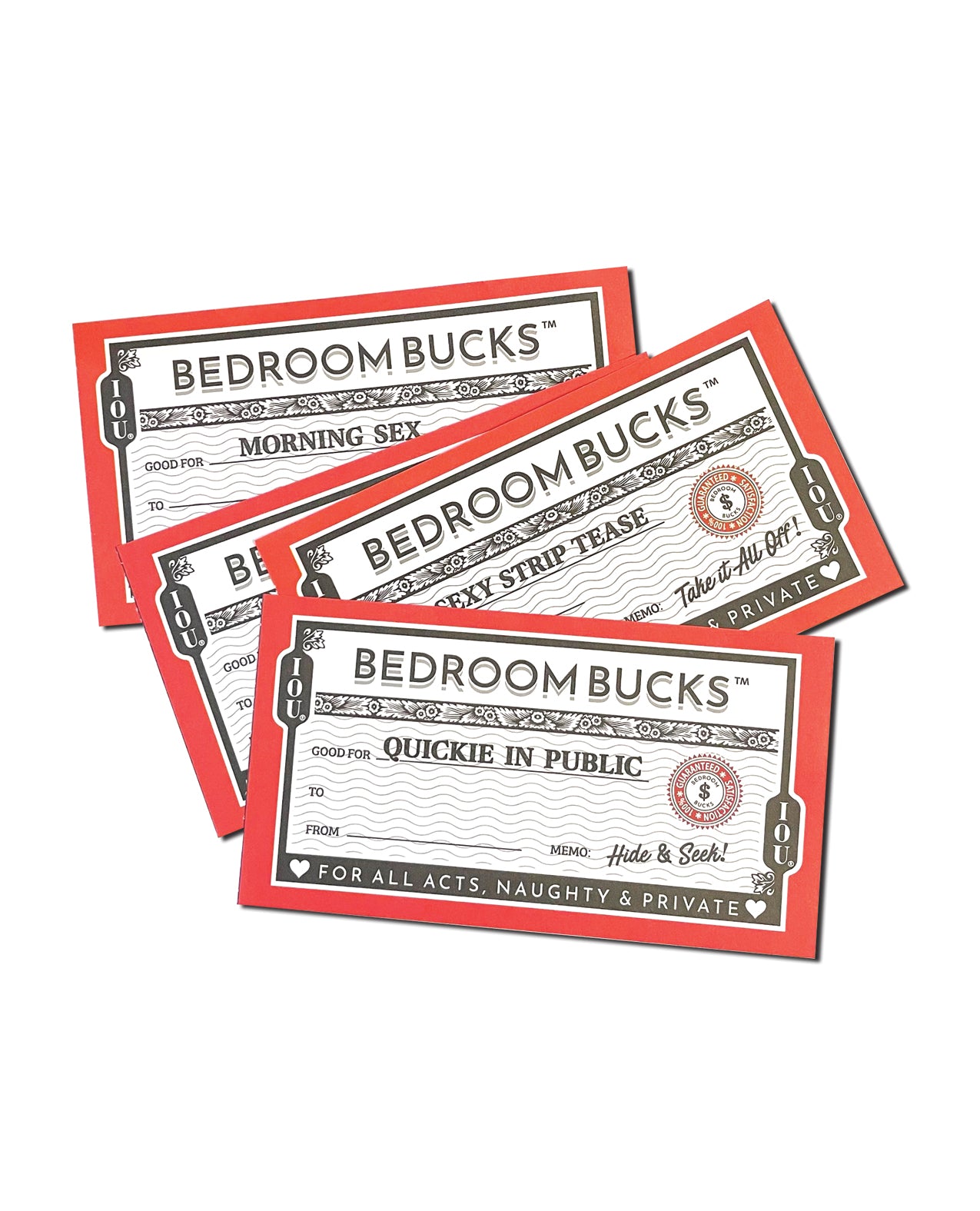 Bedroom Bucks I.O.U