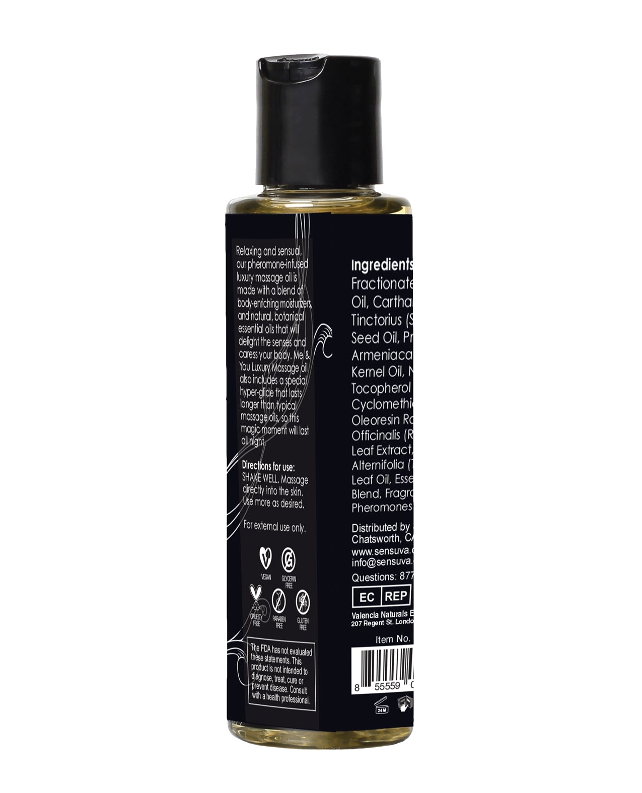 Sensuva Me & You Massage Oil - 4.2 oz Berry Flirty