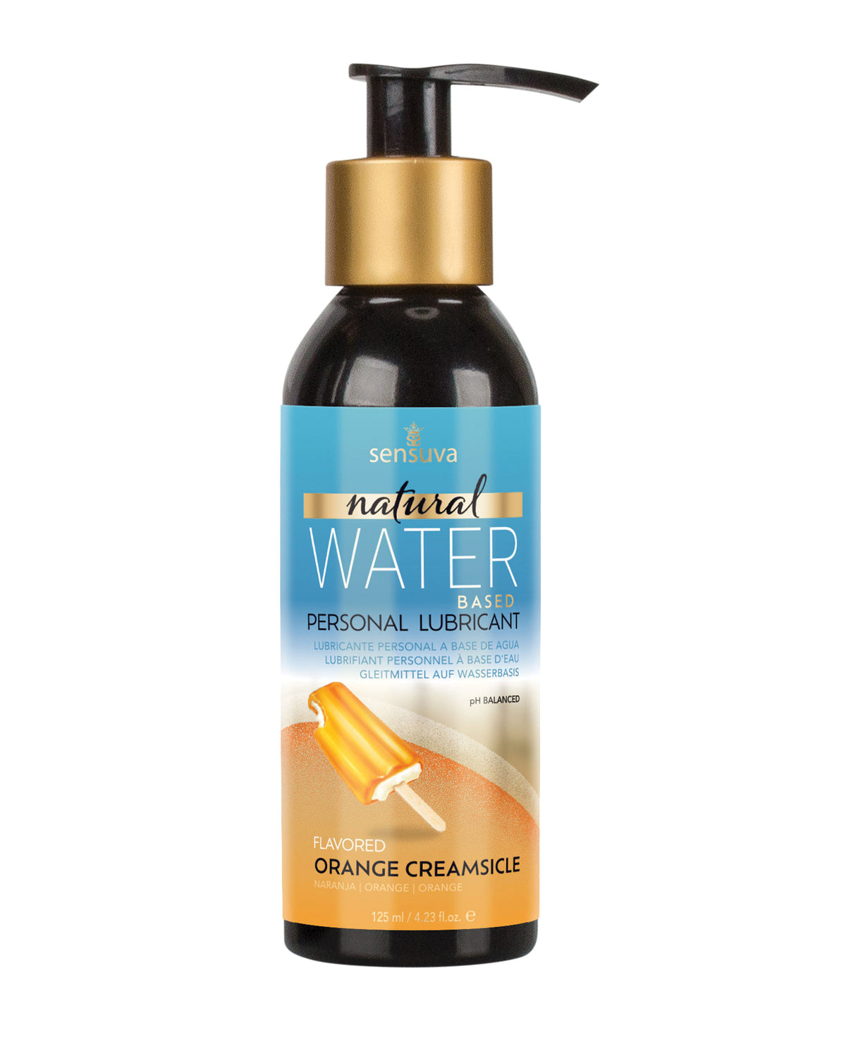 Senuva Natural Water Based Personal Lubricant - 4 oz Orange Creamsicle