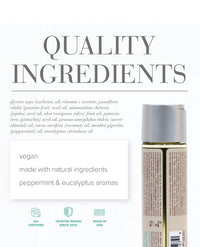 JO Naturals Massage Oil - Peppermint & Eucalyptus 4 oz Bottle