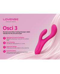 Lovense Osci 3 Oscillating G Spot Vibrator - Pink