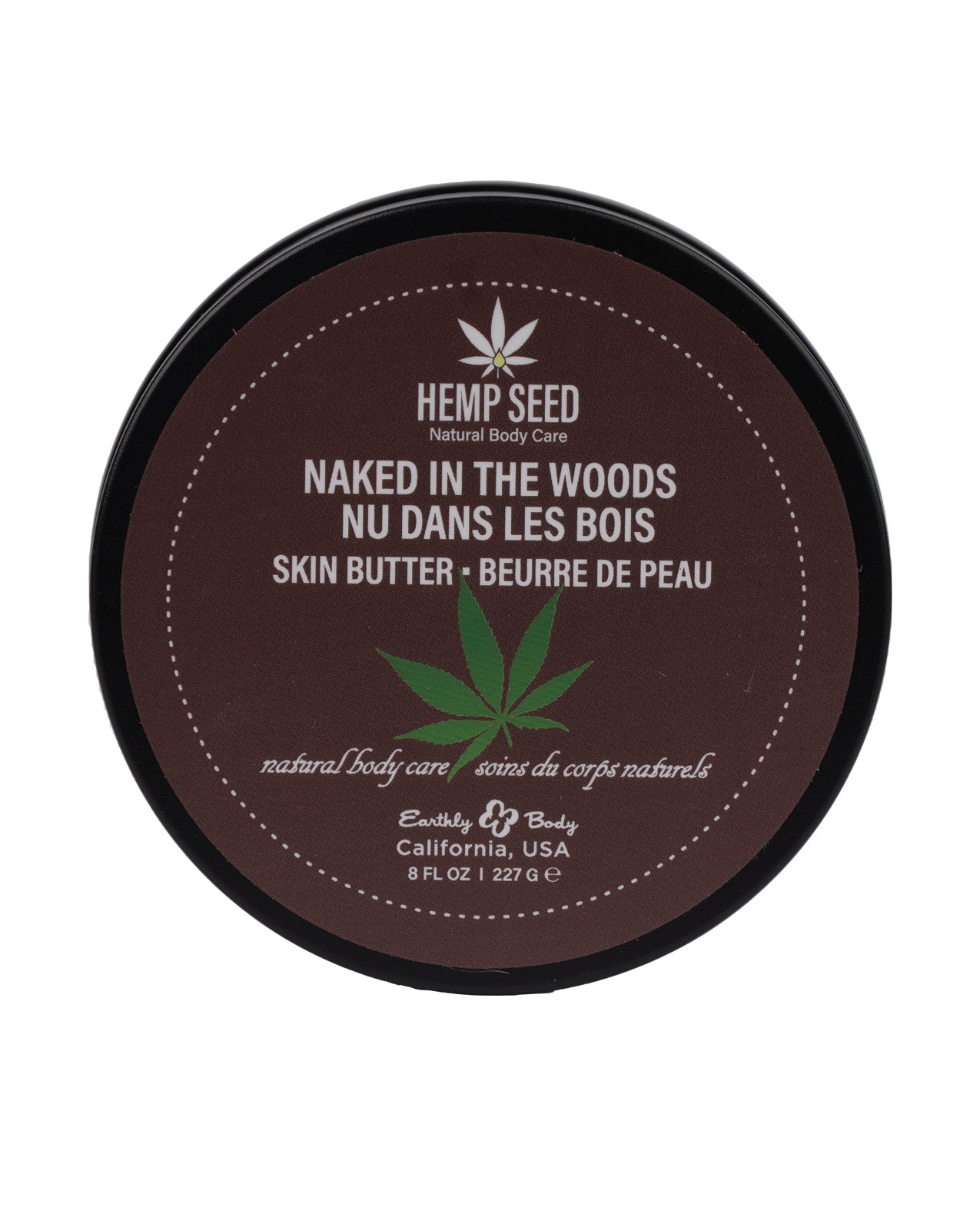 Earthly Body Hemp Seed Skin Butter - 8 oz Jar Naked in the Woods