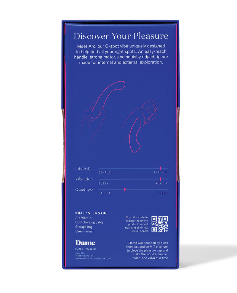Dame Arc G-Spot Vibrator - Plum